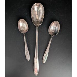 1914 Patrician Silverplate Flatware COMMUNITY PLATE Casserole and Sugar Spoon